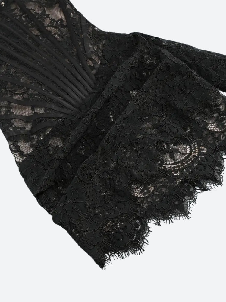 Strapless Lace Mini Dress - View 2