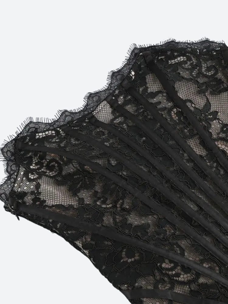 Strapless Lace Mini Dress