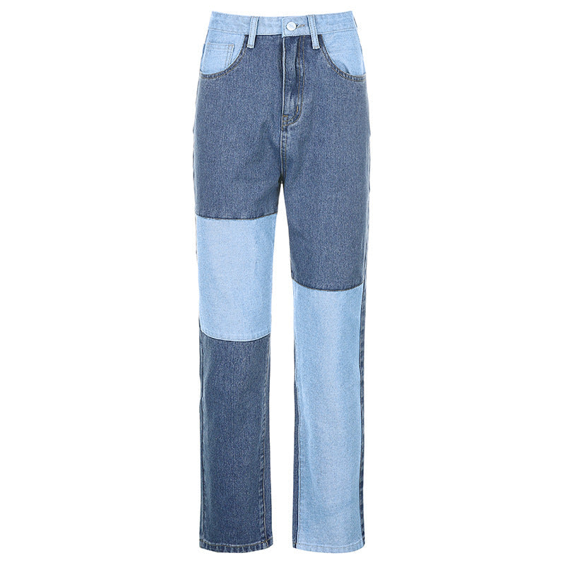 Patchwork Denim Jeans