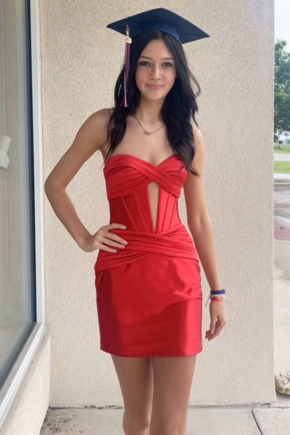 Stylish Turquoise Satin Sweetheart Tight Short Homecoming Dress