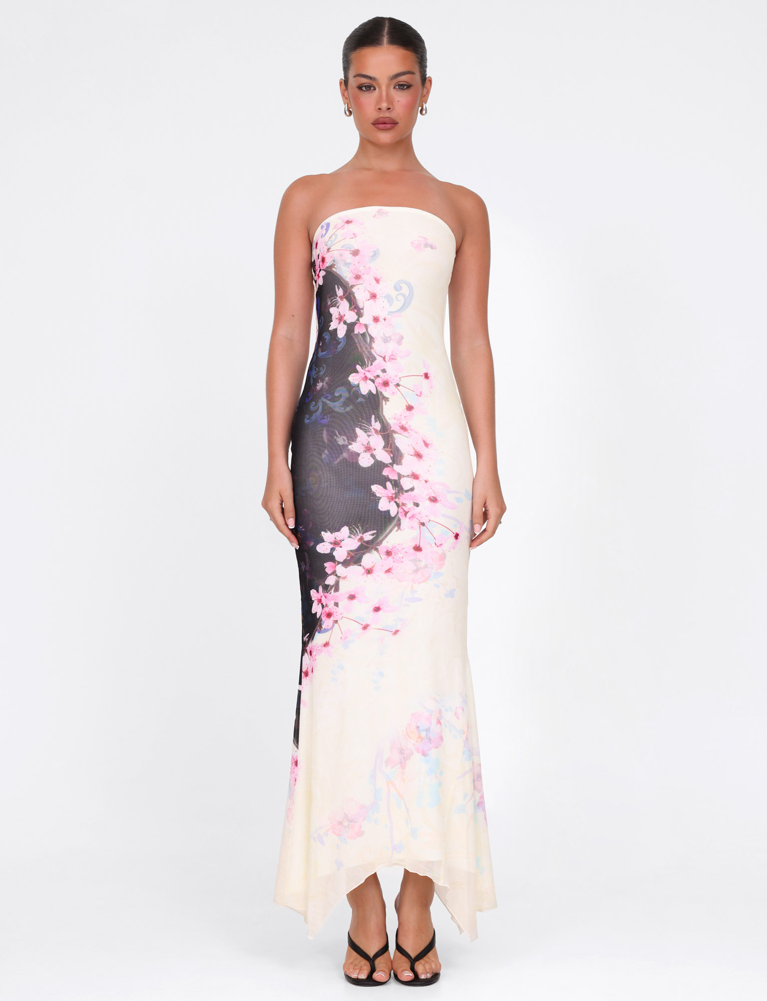 LILLIAN MAXI DRESS - MULTI : FLORAL : CHERRY BLOSSUM