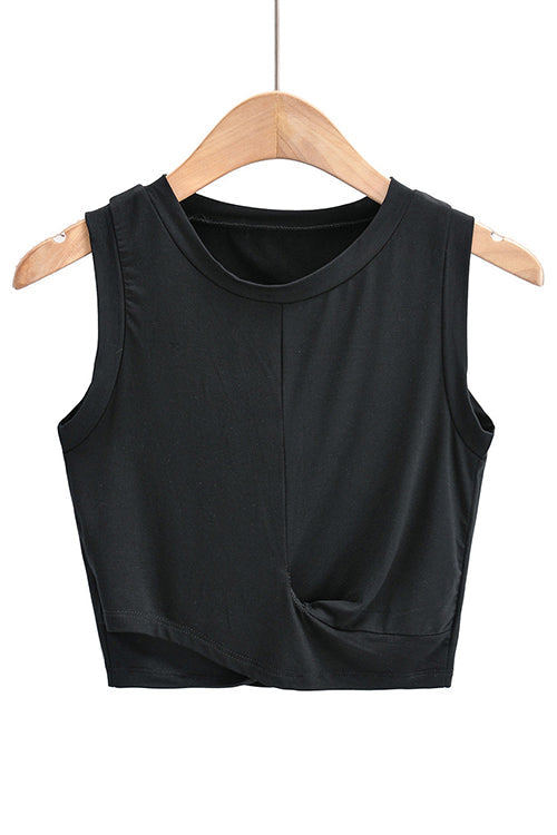 Cross O Neck Tank Top