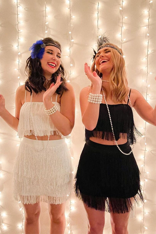 Layer Tassels Skirts Set