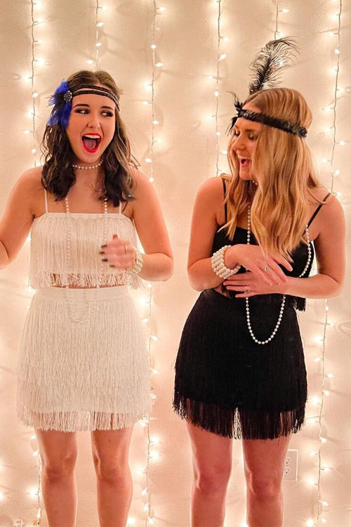 Layer Tassels Skirts Set