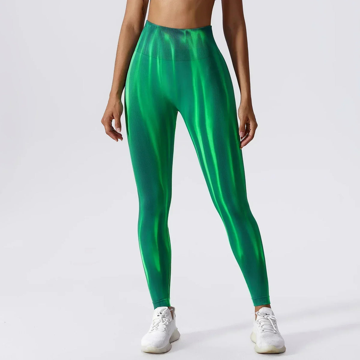Tie Dye Stripe High Waist Scrunch Butt Yoga Leggings 10