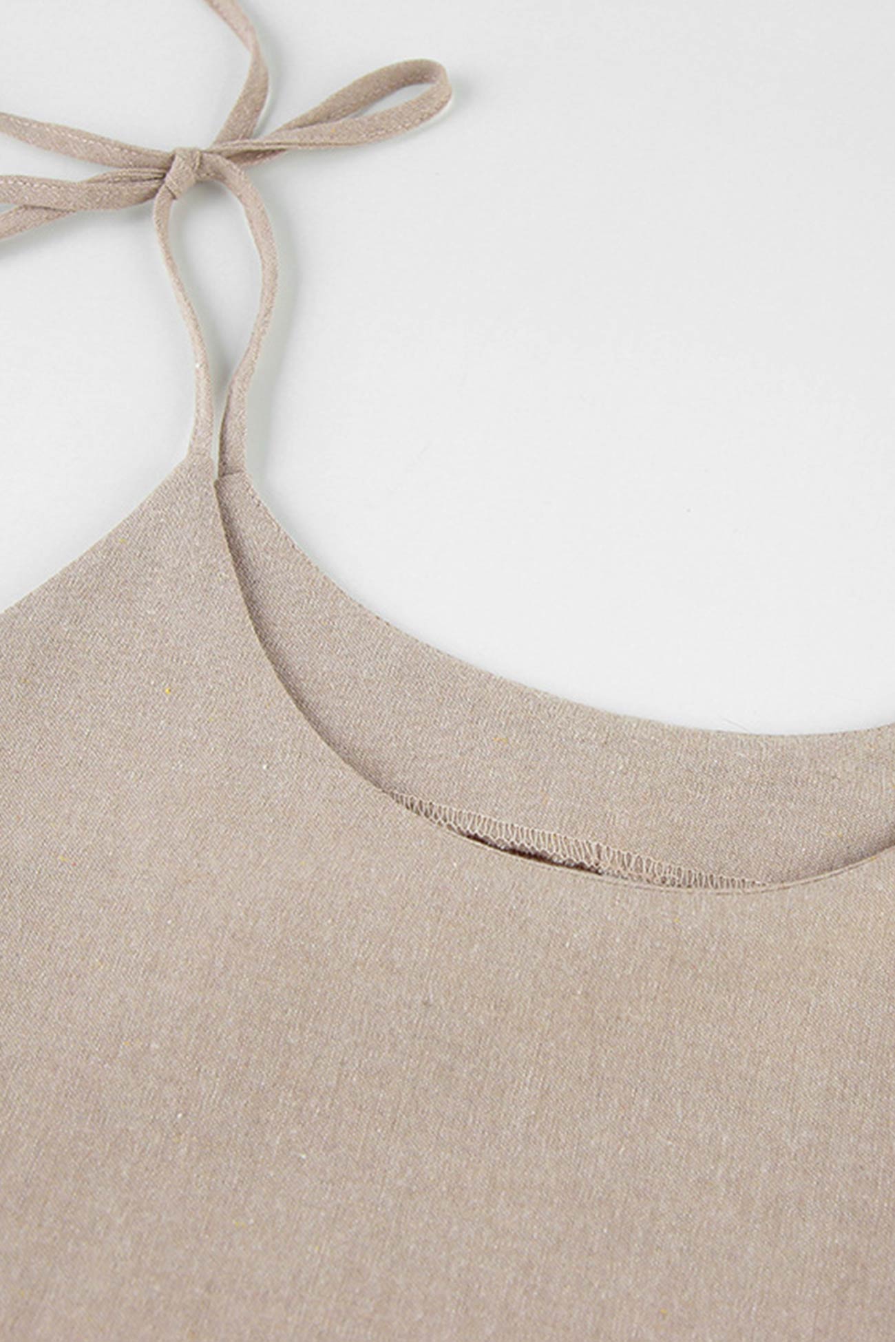 Tie up Straps Cotton Cami Dress