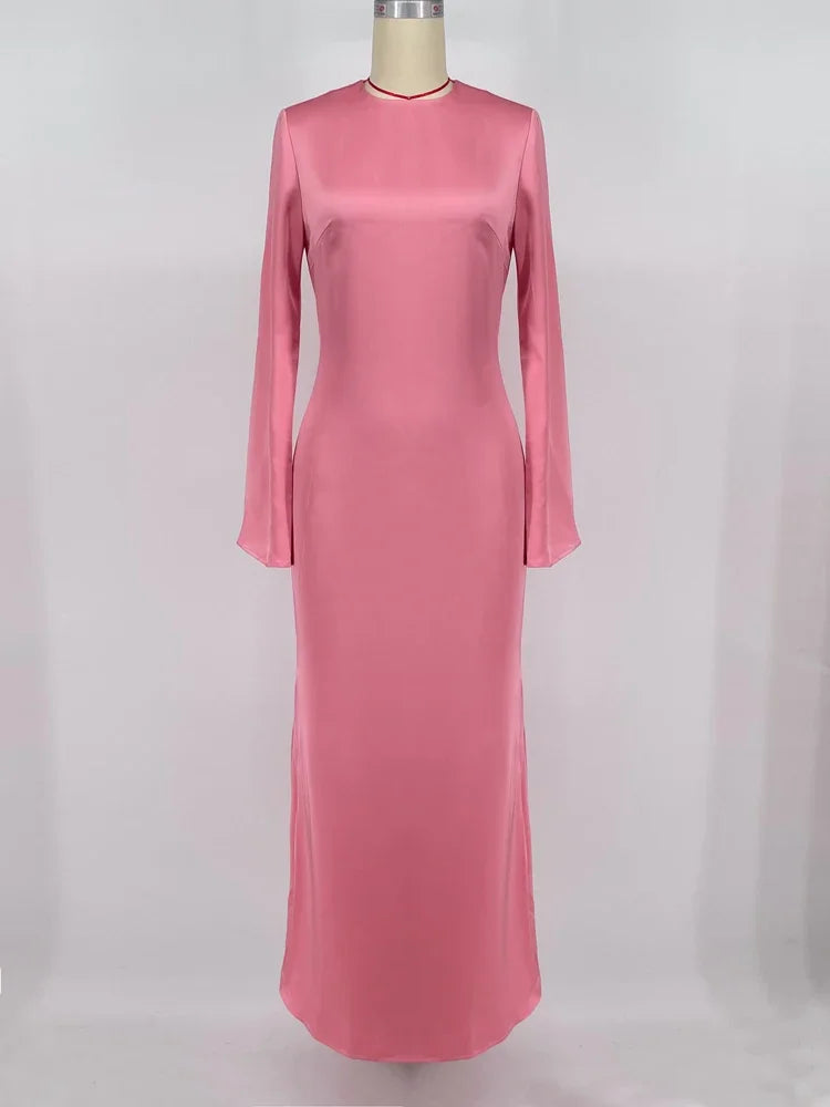 Casual Premium Ladies Autumn Long Sleeve Party Maxi Dress