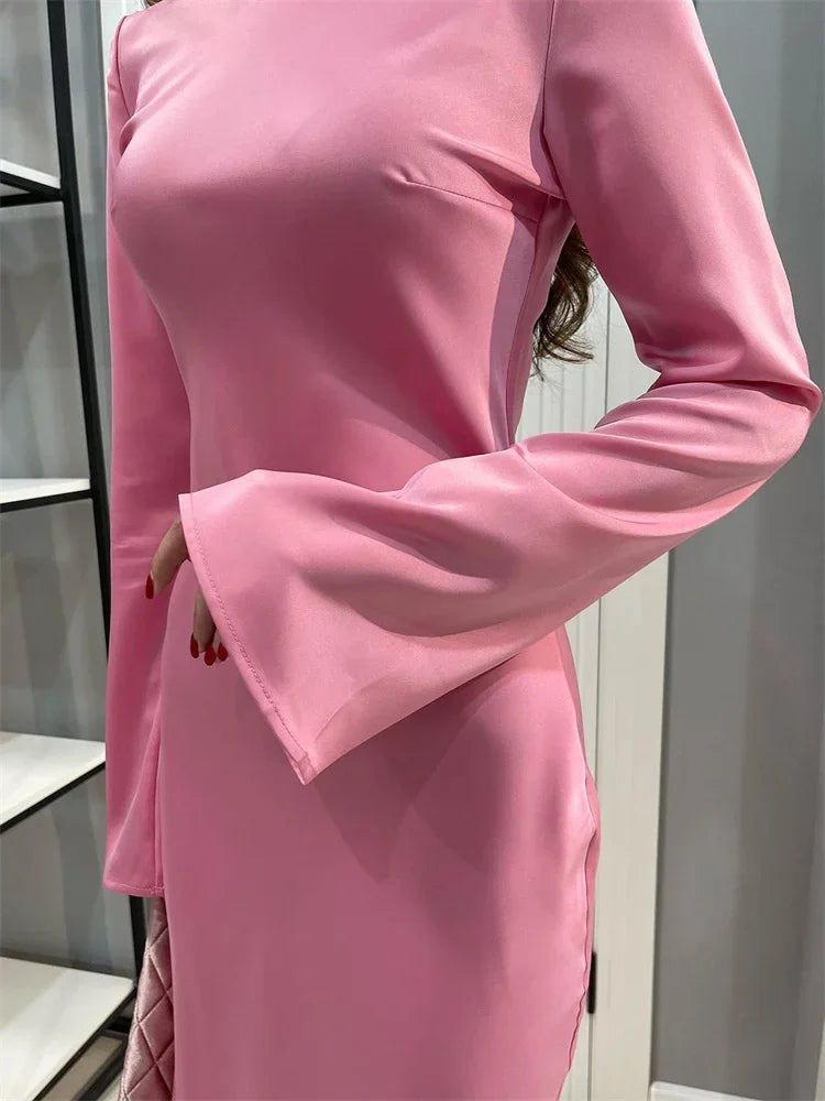 Casual Premium Ladies Autumn Long Sleeve Party Maxi Dress
