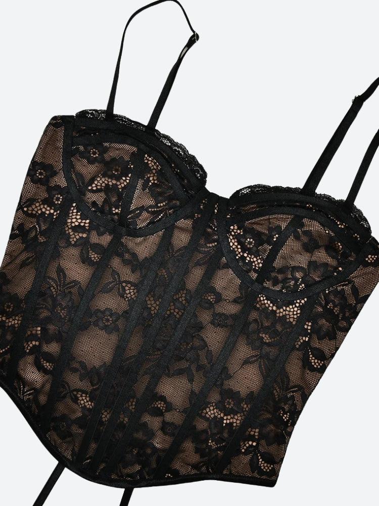 Lace Corset Bolero Two Piece Set