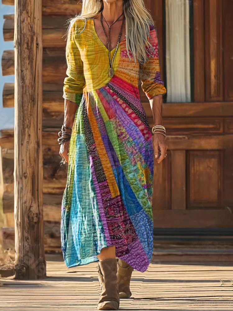 Luna | Boho Dress with a Summery Design