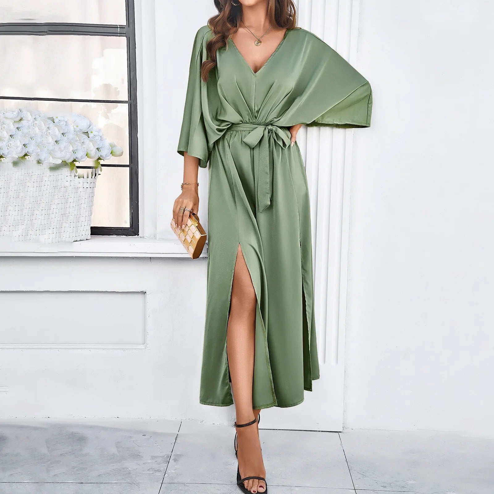 Miriam Long Dress With Dress with Premium Everyday Styling