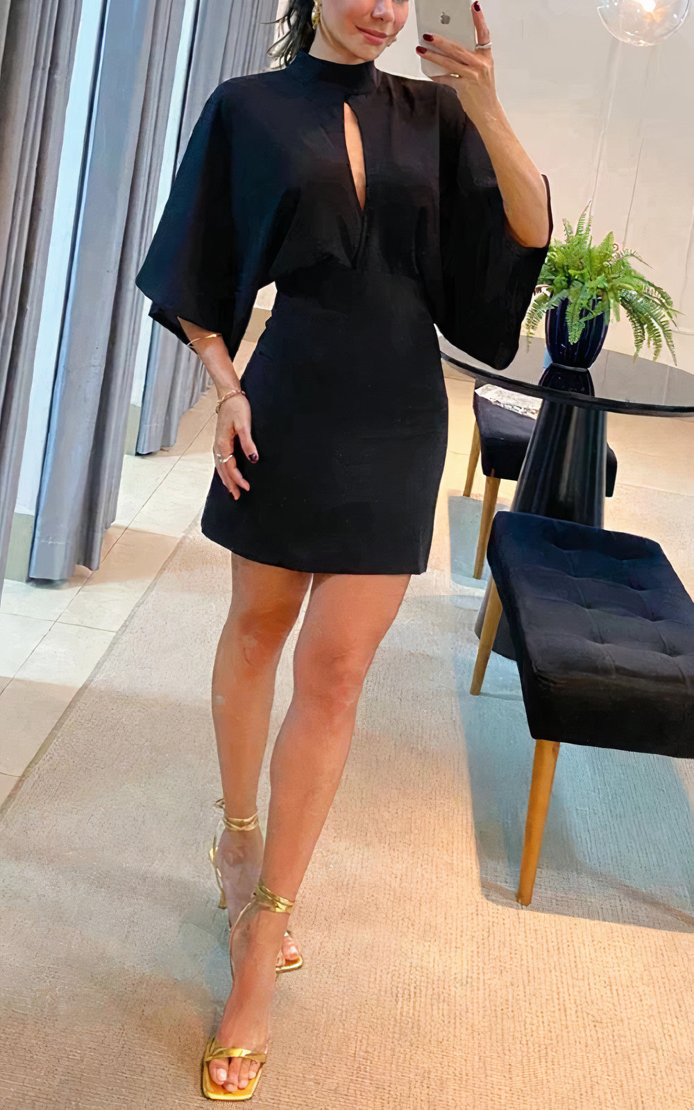 Caridad Elevated Cut Out Mini Dress Designer Edit