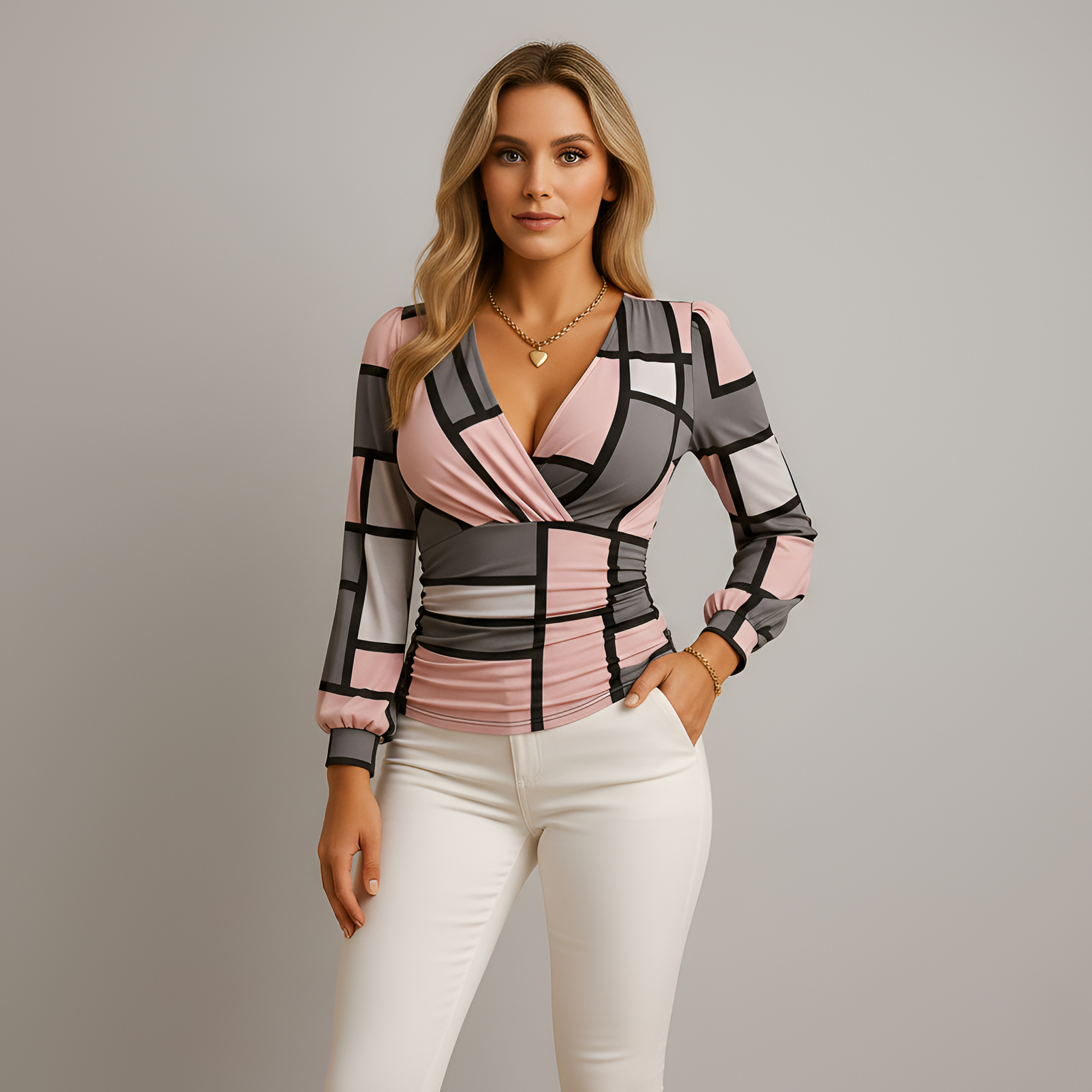 Stylish Elegant Women's Top with Comfortable Fit and Versatile Design - Jamota