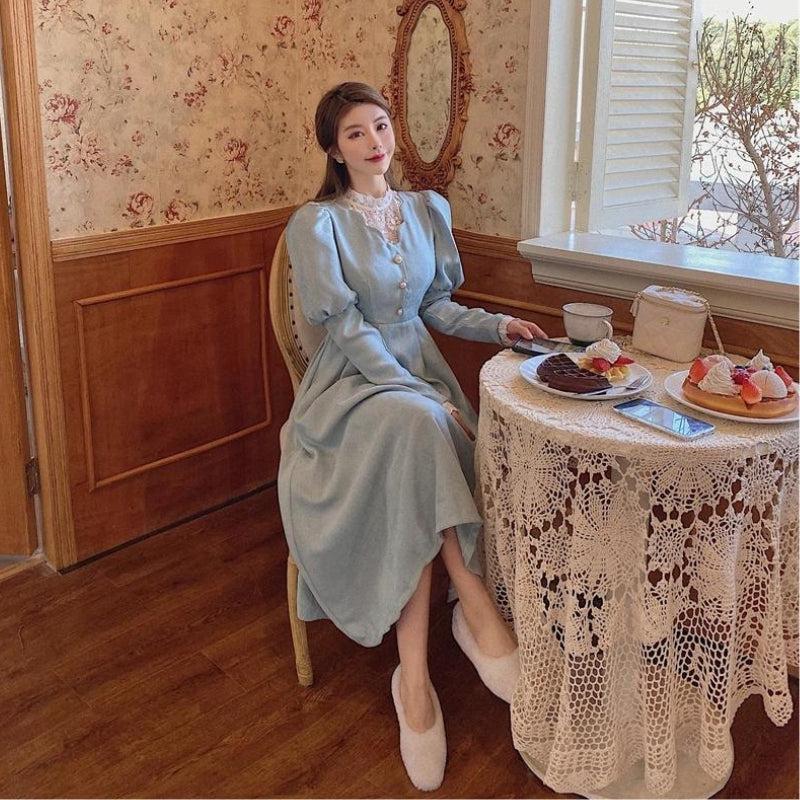 Timeless Balloon Sleeve Maxi Dress