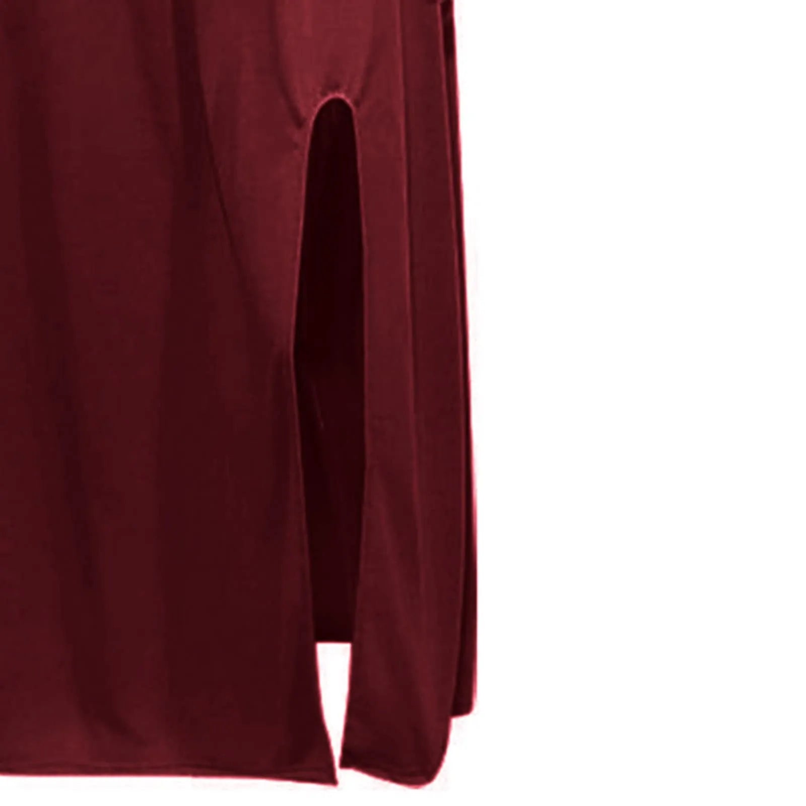 Sleeveless Tank Neck Elastic Waist Side Slit Pocket Maxi Dress