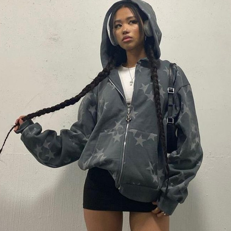 Vintage Star Graphic Hoodies