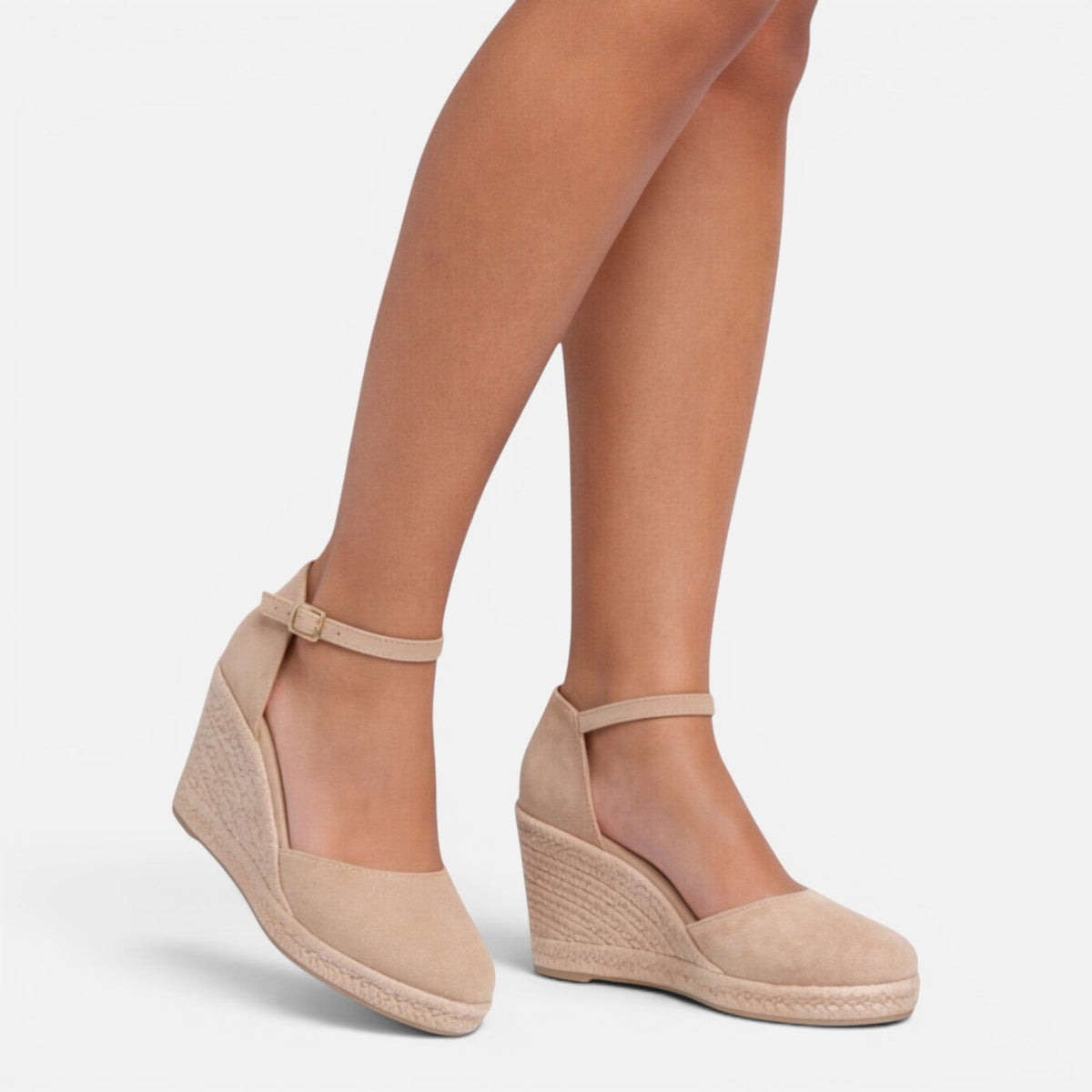 Maison Straver | Women’s Wedge Sandals Closed Toe Ankle Strap Comfortable Fit