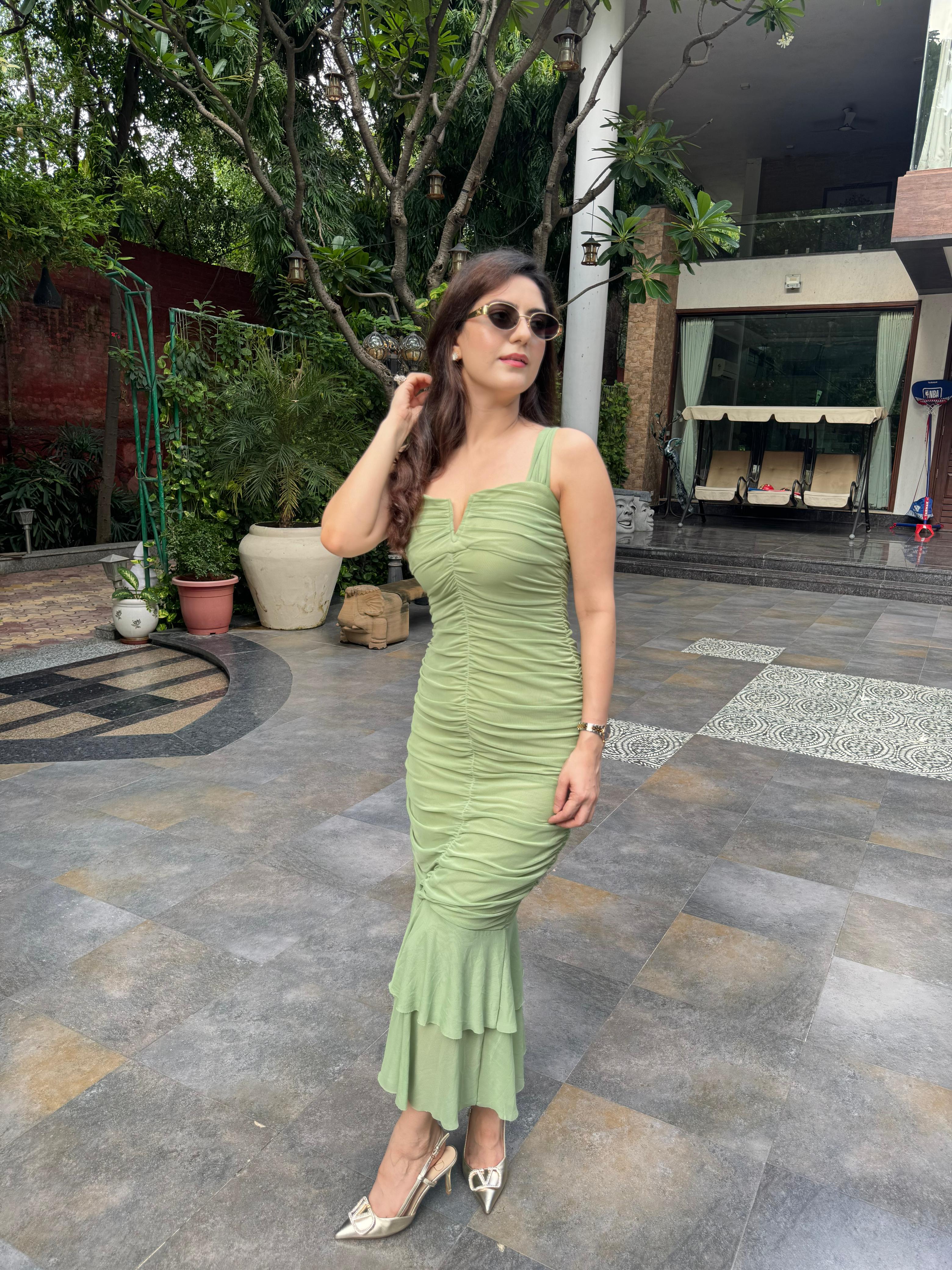 Kayla Maxi Dress Green