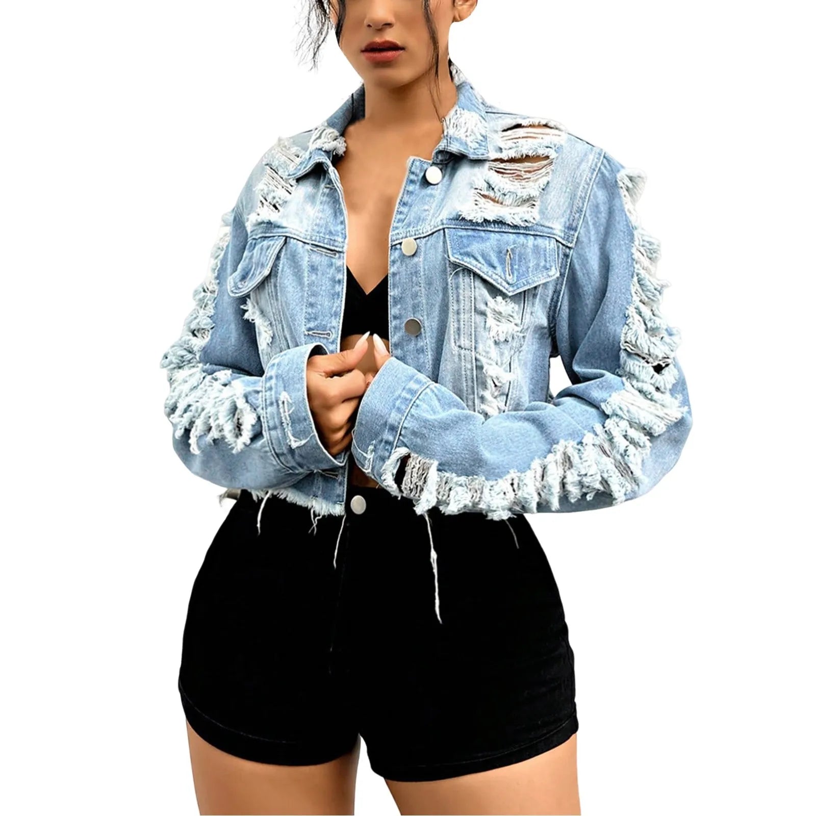 Distressed Denim Jeans
