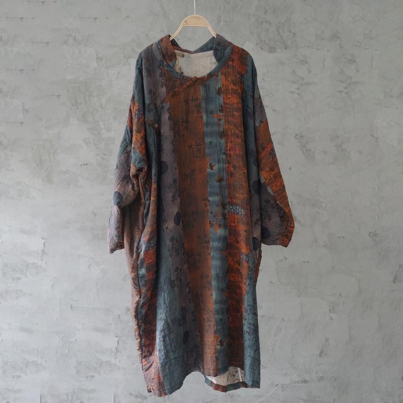 Retro Casual 100% Cotton Dress DIY Clothing