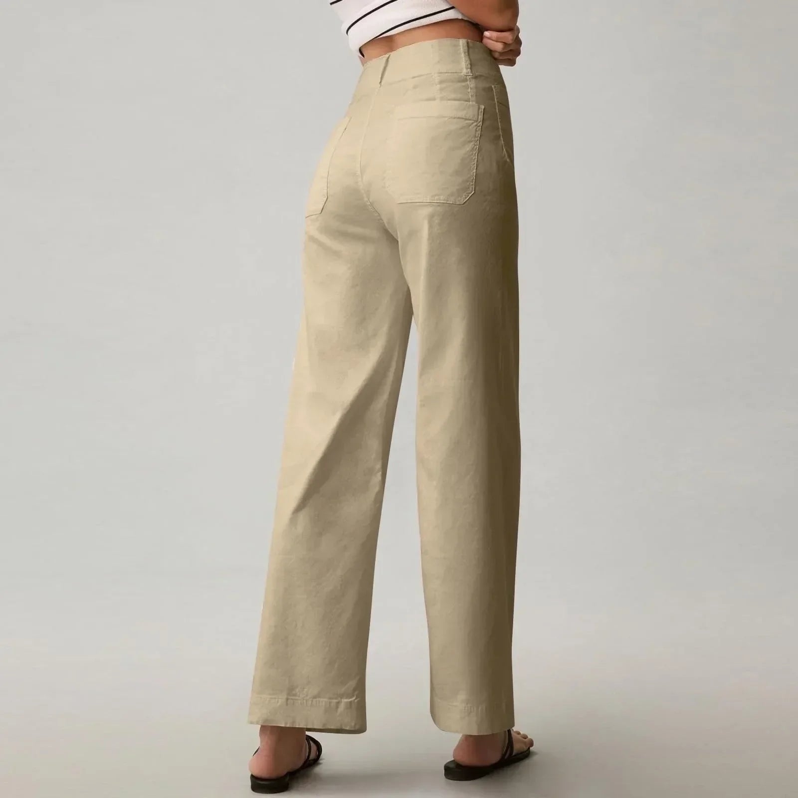 High-Waist Straight-Leg Denim Jeans