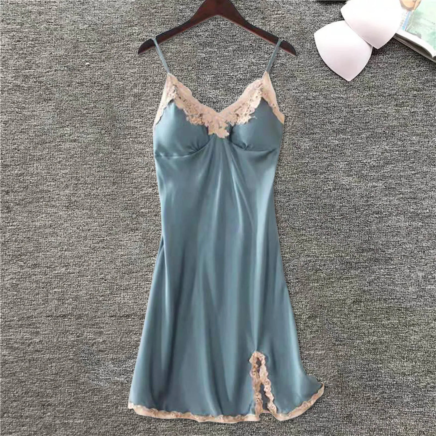 Summer V Neck Ruffle Short Sleeve Split Wrap Tie Waist Flowy Long Smocked Party Dress 12