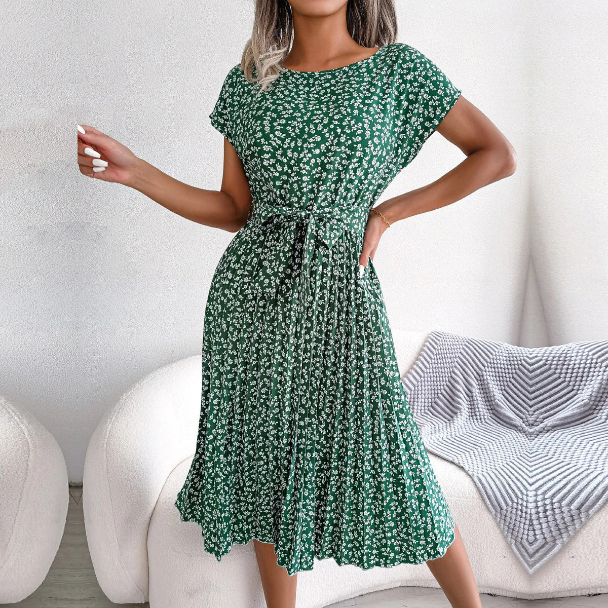 Floral Print Chiffon Strap Tiered Maxi Dress - View 3