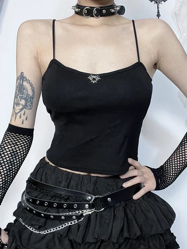Gothic Dark Stylish Personalized Trendy Unique Chic Crop Top