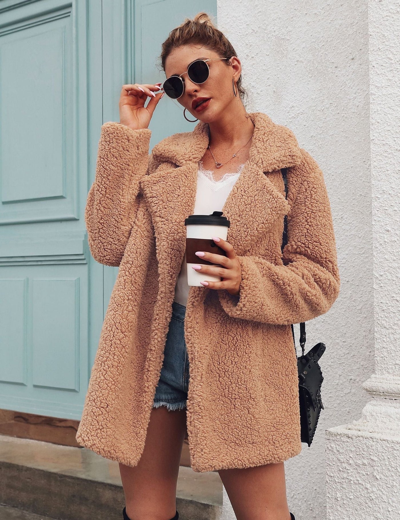 Soft Fur Fashion Plush Coat