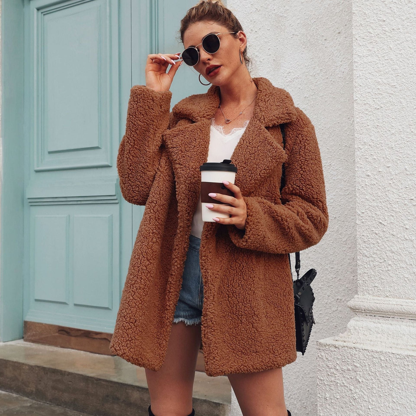 Soft Fur Fashion Plush Coat