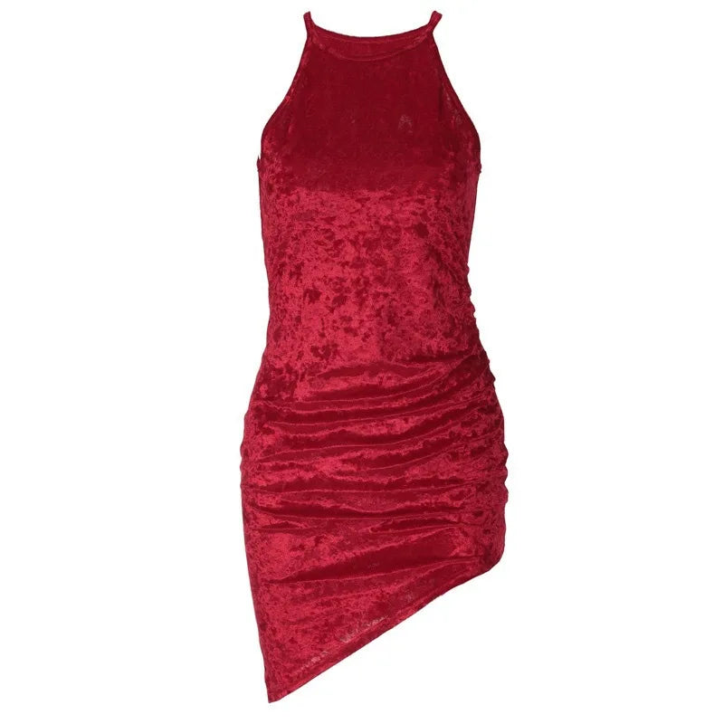Halter-Neck Bodycon Mini Dress