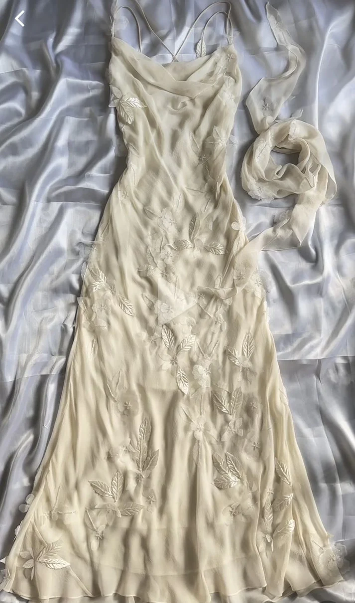 Beautiful Chiffon Appliques Long Prom Dress Elegant Evening Dress cc1383