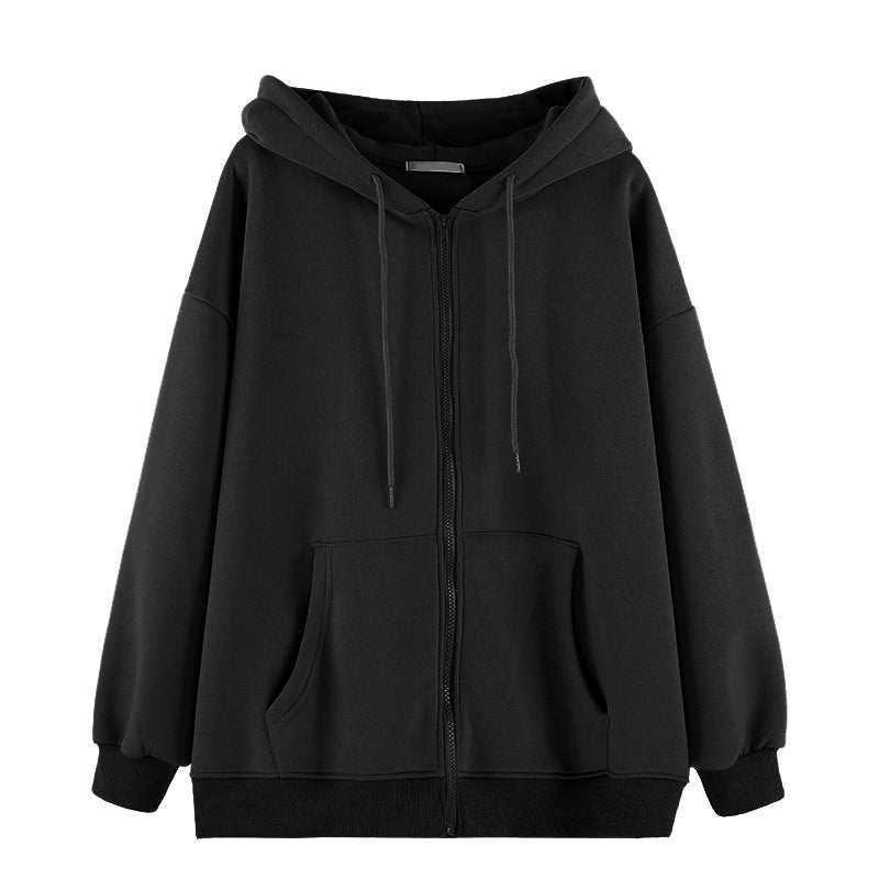 Skeleton Rib Cage Print Zip Front Oversized Hoodie 12