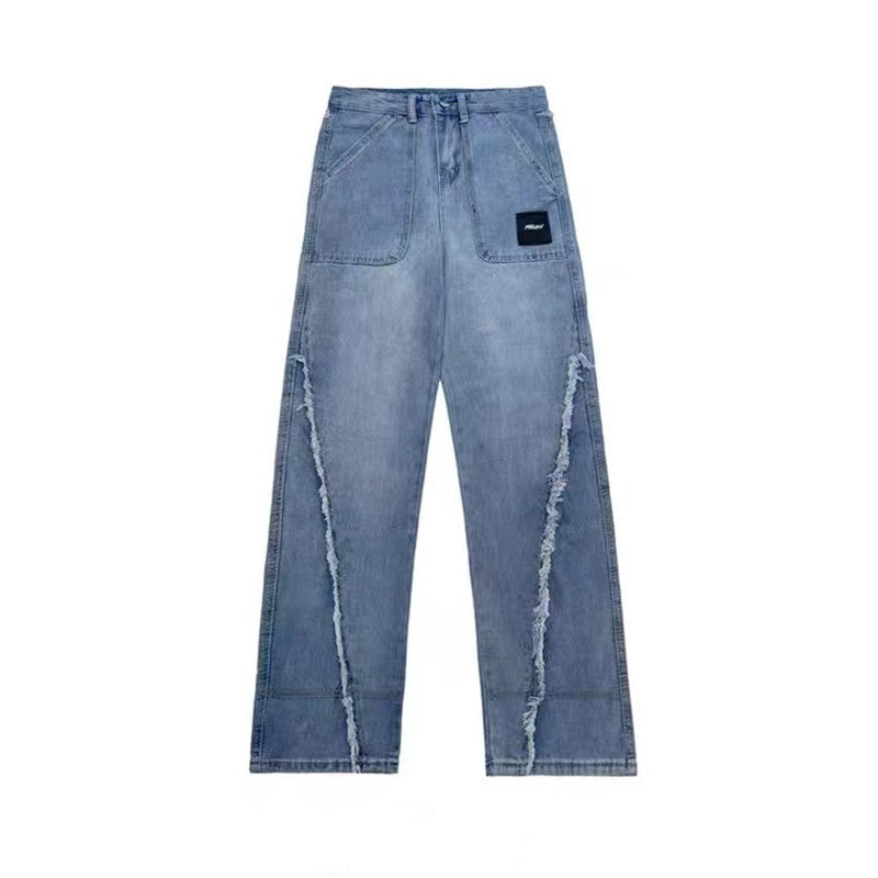 Y2k Raw Edge Baggy Jeans