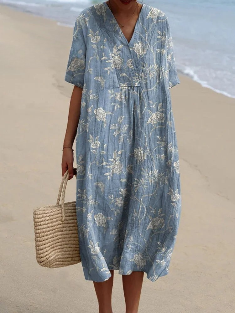 Natalia Airy Cotton Womens Dress with Urban Everyday Styling