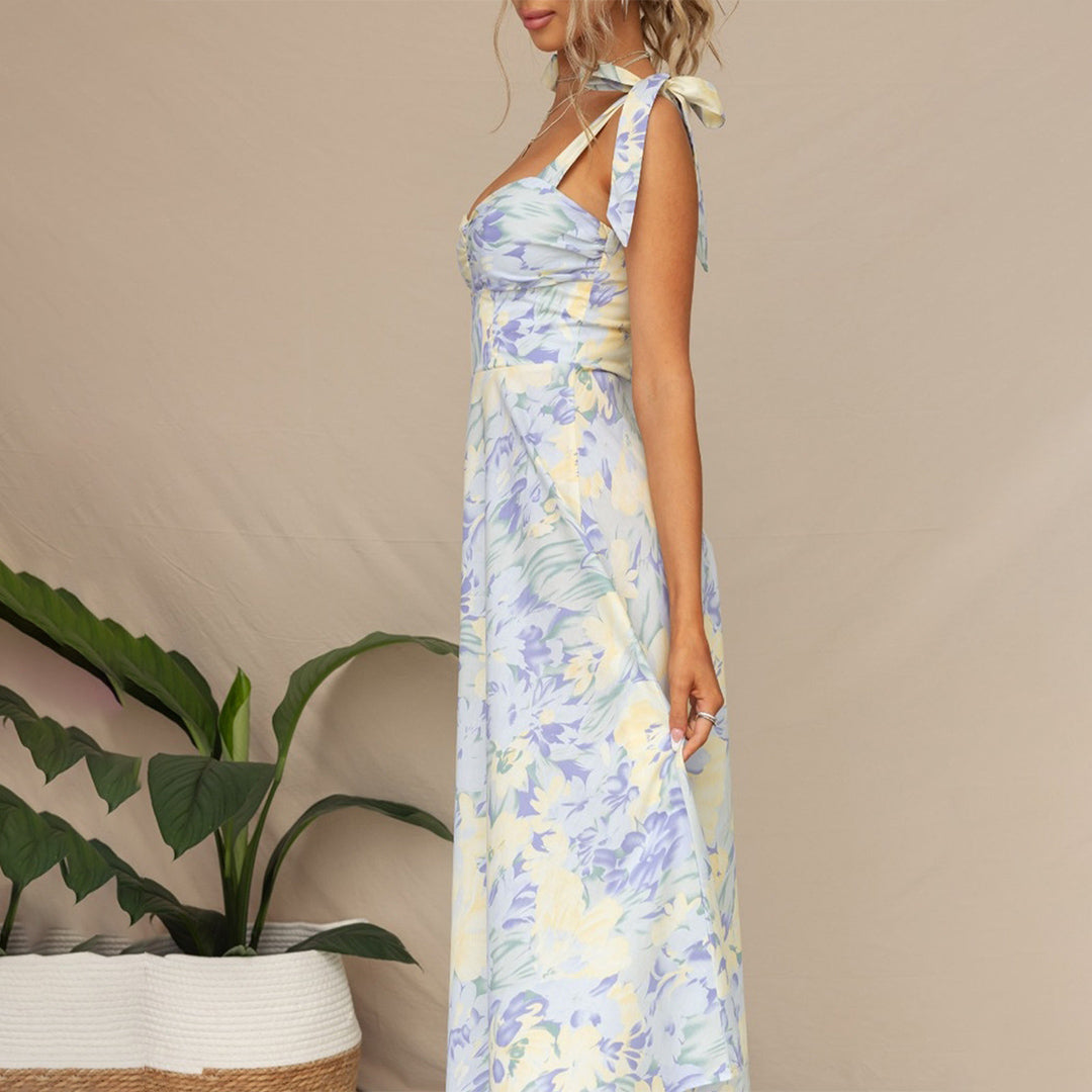 Orva Fashionable Bloom Midi Dress for Women Modern Chic Style