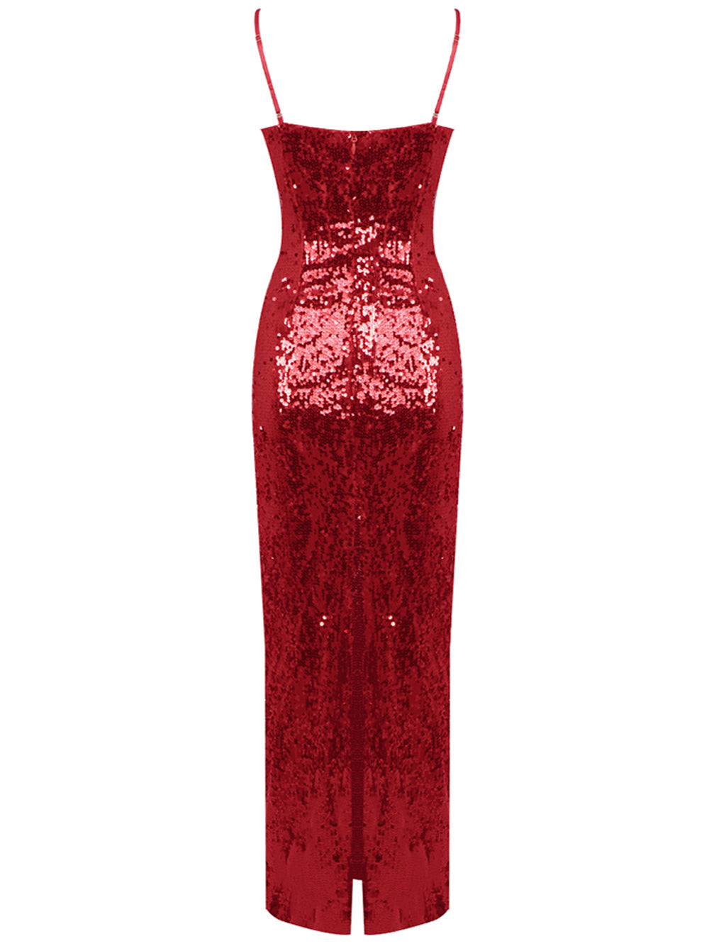 Chiffon Spaghetti Strap Ruched Waist Maxi Dress