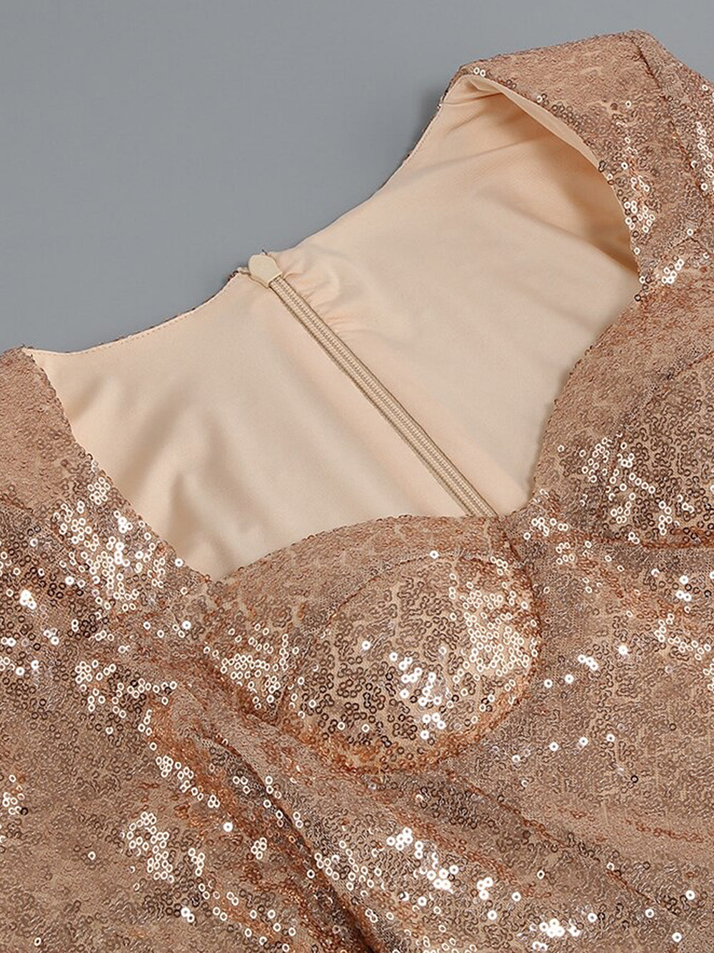 Sequin One Shoulder Feather Trim Cut Out Bodycon Mini Dress