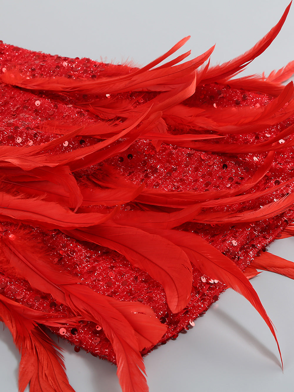 EAMES Feather Mini Dress - View 11