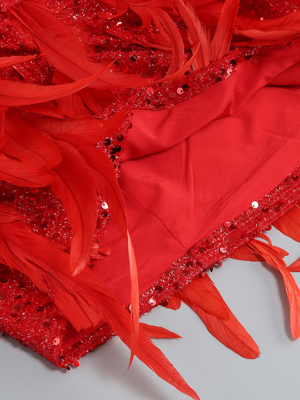 EAMES Feather Mini Dress - View 13