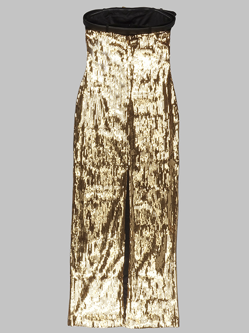 Sequin Strapless Ruched Bodycon Midi Dress