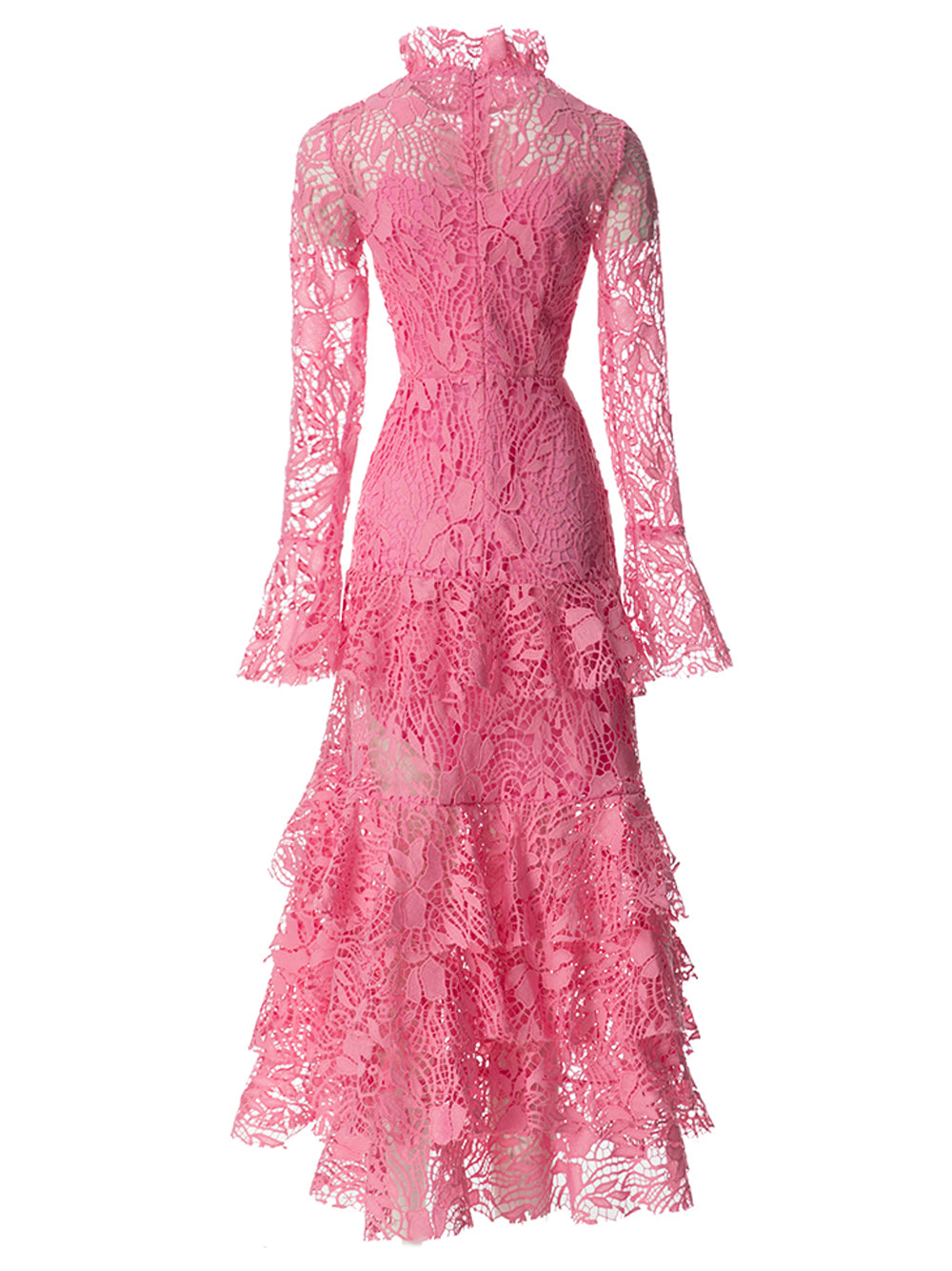 SETAI Lace Maxi Dress in Pink - View 2