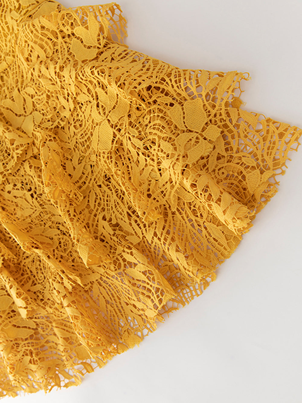 SETAI Lace Maxi Dress in Yellow - View 7