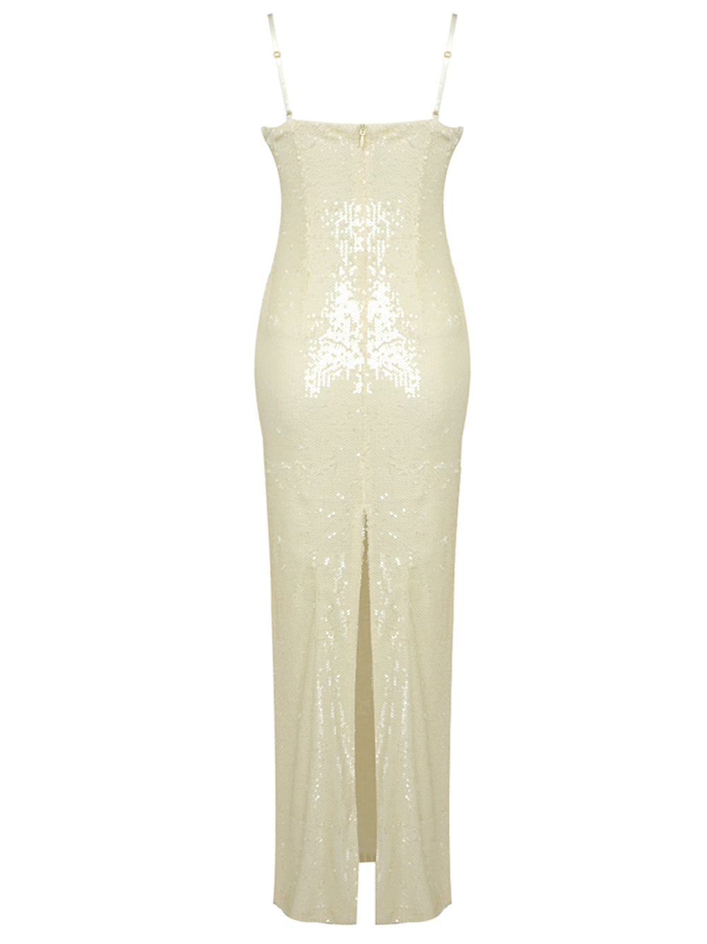Sequin V-Neck Spaghetti Strap Mini Bodycon Dress