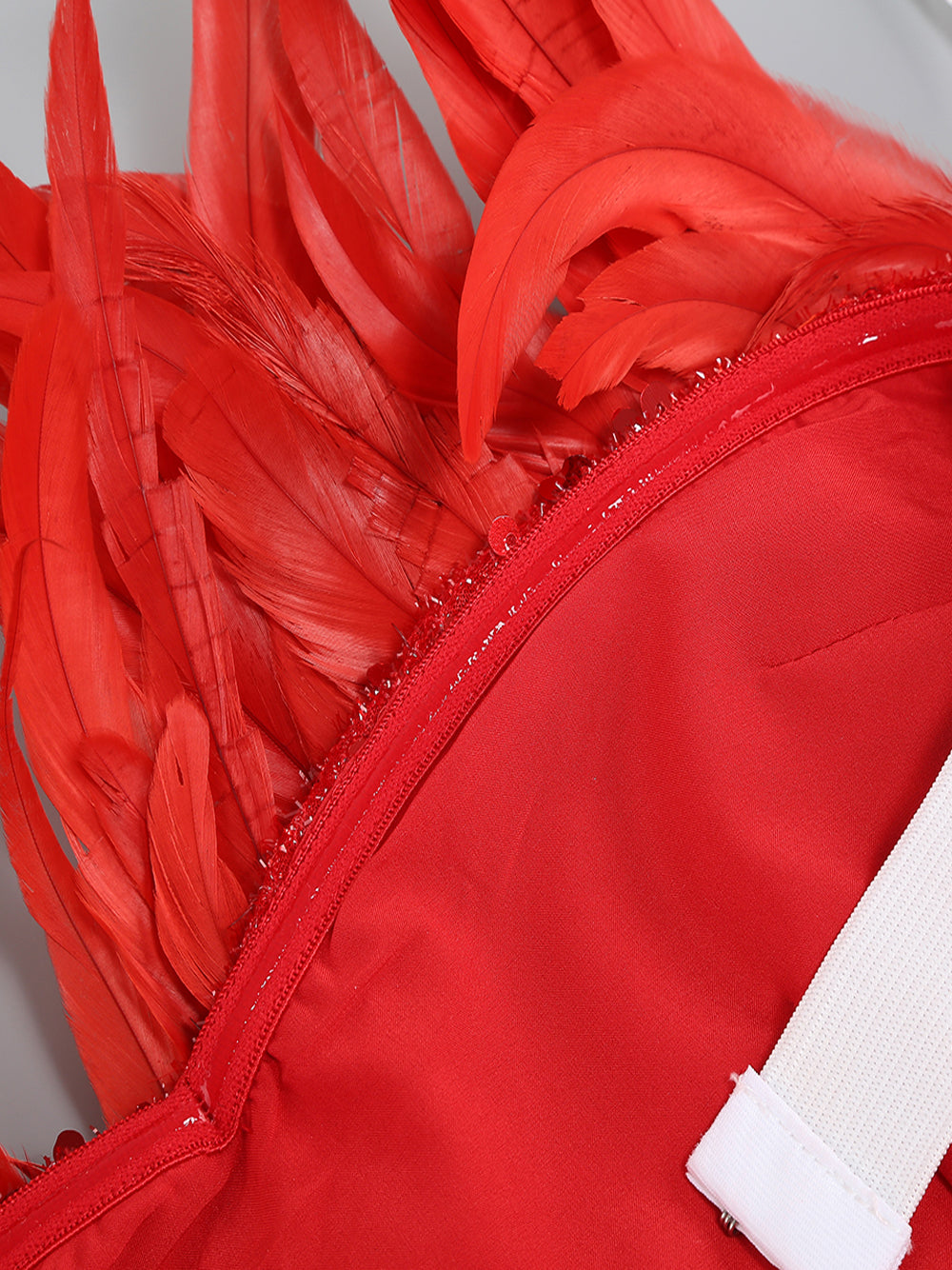 EAMES Feather Mini Dress - View 12