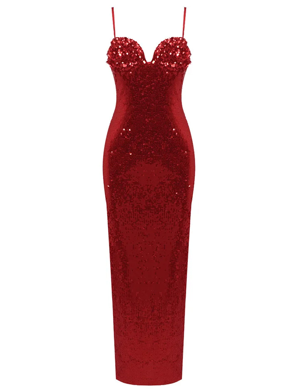 Chiffon Spaghetti Strap Ruched Waist Maxi Dress