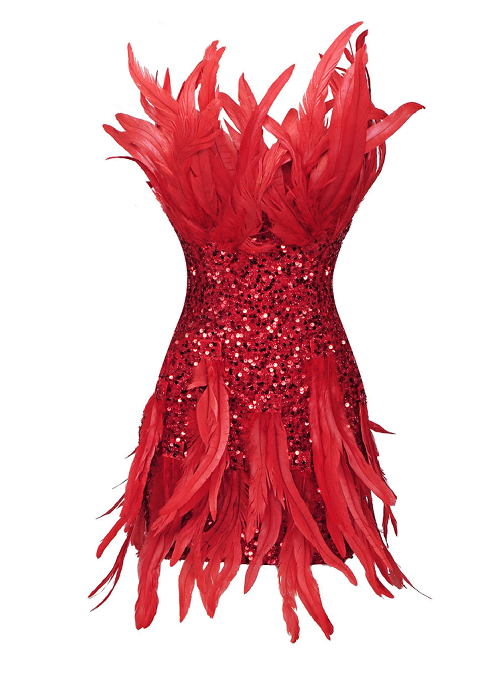EAMES Feather Mini Dress - View 9