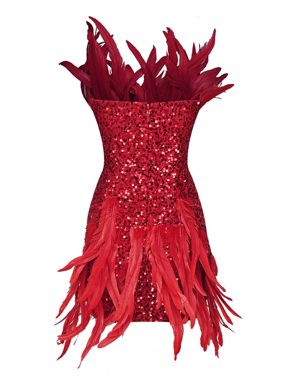 EAMES Feather Mini Dress - View 10