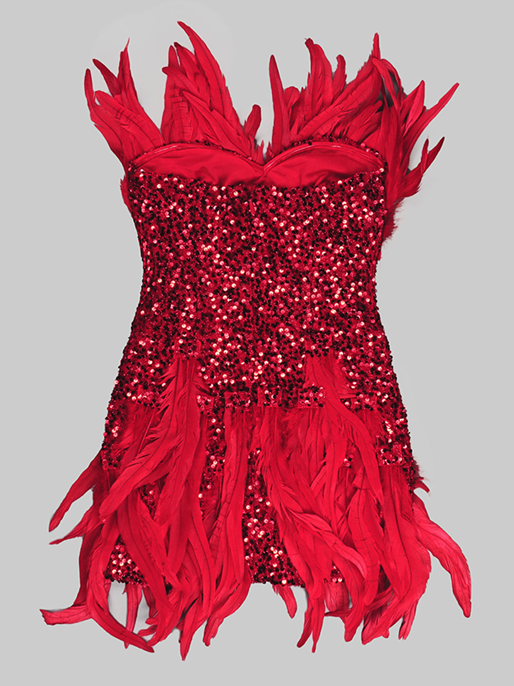 EAMES Feather Mini Dress - View 5