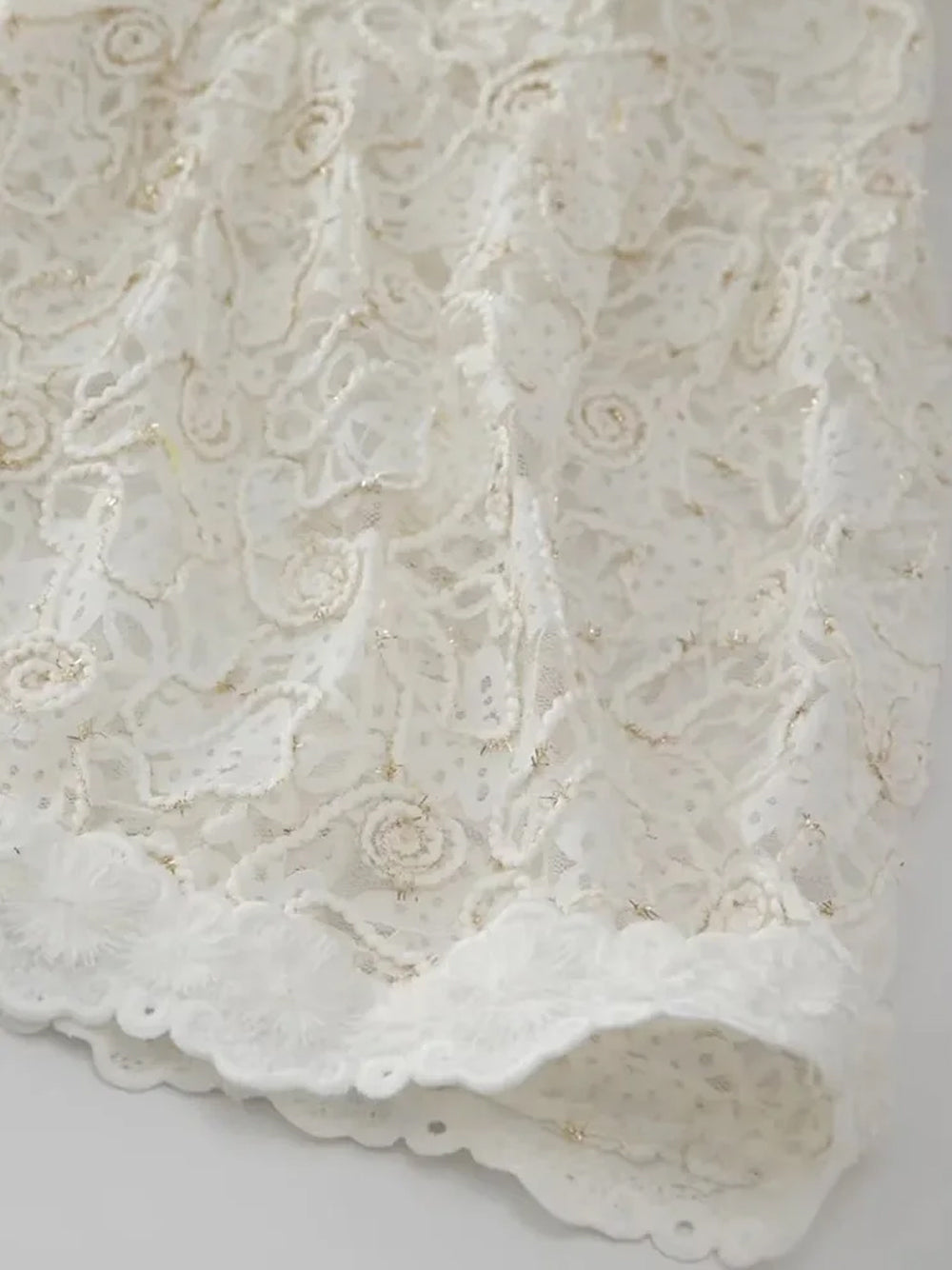 ERENNE Lace Midi Dress in White - View 7